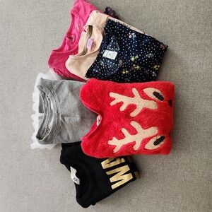 Toddler girl clothing lot with Christmas Top - Age 3